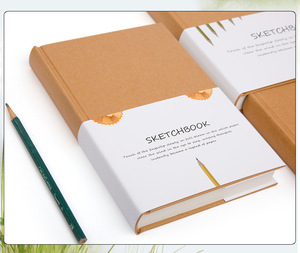 Carnet de croquis à couverture rigide, 120 feuilles, couverture en kraft, format 32K/16K/A4, carnet de dessin pour artistes et étudiants - Product Image 5