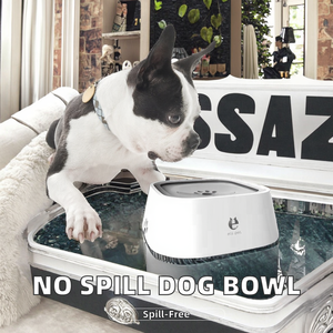 <span class=keywords><strong>ELSPET</strong></span> Bol d'eau portable pour chien de 1,5 L, écologique, en plastique, carré, anti-déversement, anti-éclaboussures, avec flotteur - Product Image 2