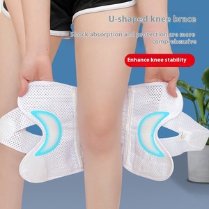 Genouillère respirante pour la <span class=keywords><strong>course</strong></span> et la prévention des blessures sportives avec support réglable - Product Image 4