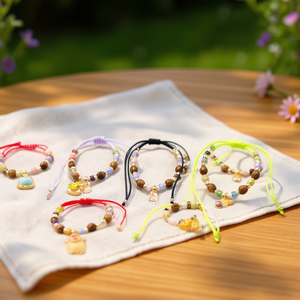 Braccialetto Kapibala con perline, regolabile, colorato, con ciondoli, gioielli alla moda per donne e ragazze - Product Image 3