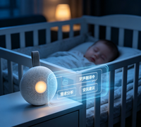 Dispositif intelligent de traduction des pleurs de bébé 2026 avec décodeur sonore, lecture automatique, rechargeable, interprète pour la nurserie et machine à bruit blanc