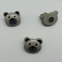 Sac de nourriture en plastique en forme d'ours grizzli mignon personnalisé Clip d'étanchéité Aimant de réfrigérateur