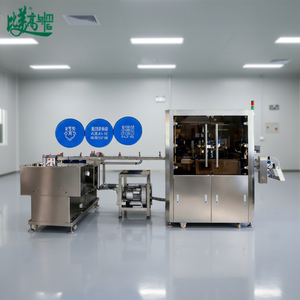 Machine automatique de chargement de bouchons de bouteilles de lait avec impression laser, inspection par vision et système d'éjection pour code QR, date et logo - Product Image 1