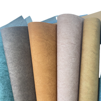 Tissu en cuir PU thermo-sensible écologique, effet de brûlage à chaud, support non tissé, épaisseur 0,6/0,7 mm, pour reliure de livres, boîte à bijoux