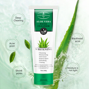 Aichun beauty Nouveau <span class=keywords><strong>produit</strong></span> 100g Blanchissant <span class=keywords><strong>Anti</strong></span> Acné visage lavage Extrait D'aloe Vera Nettoyant Moussant pour le visage - Product Image 3