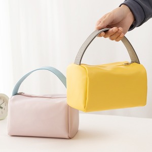 Bolsa de Maquillaje Portátil, Bolsa de Tela con Textura Crema, Bolsa Personalizada de Alta Calidad, Venta al Por Mayor Disponible - Product Image 2