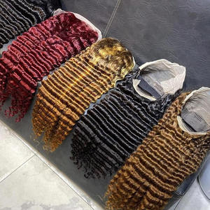 Raw Cambodian 13X6 HD Lace Frontal <strong>Wigs</strong> 250% Density Curly Deep Wave 30 Inch Cuticle Aligned Brazilian Raw Virgin <strong>Human</strong> Hair <strong>Wig</strong> - Product Image 2