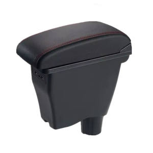 Boîte d'<span class=keywords><strong>accoudoir</strong></span> de voiture Smart Fortwo/Forfour, rangement intérieur, pièce de rénovation, modèle 2015-2018, C0003, matériau en cuir - Product Image 3