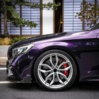 Film de Vinyle Premium Brillant Violet Gentiane pour Voiture, Moto, Autocollant DIY, avec Technologie Air Release et Auto-Réparation, pour Changement de Couleur de Carrosserie