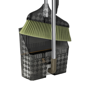 YUANYANG Faltbarer Plastikbesen und Kehrschaufel-Set mit Weichen Borsten Haustierbesen für Haushalt Bodenreinigung - Product Image 1