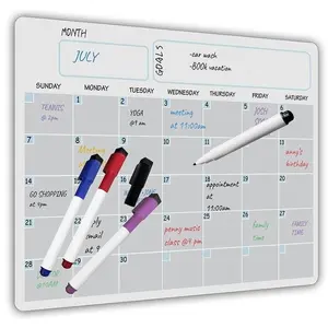 Individuelle trockene löschbare magnetische Kalender-Aufkleber Whiteboard Kühlschrank-Magnet tägliche wöchentliche magnetische Aufkleber