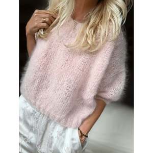 เสื้อสเวตเตอร์แขนทรงปีกค้างคาวสีเทาอมชมพูอ่อนสำหรับผู้หญิง - Product Image 3