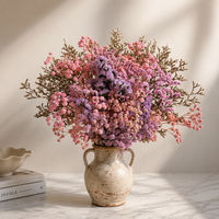 Lovebay Konservierte Schleierkraut-Blumen, Unvergänglicher Kristallgras-Strauß, Echte Getrocknete Blumen für Heim- und Hochzeitsdekoration