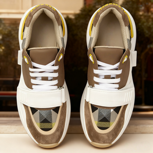 2026 Trendy High Quality Genuine Leather Luxury <b>Sneakers</b> Men's Fashion Walking <b>Shoes</b> Best Selling Athletic <b>Shoes</b> - Product Image 6