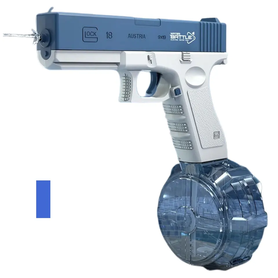 Pistola de água Glock Allogogo 2024, pistola de plástico para uso ao ar livre, pistola de água elétrica automática para crianças, brinquedo ideal para o verão, ideal para uso em ambientes quentes, ideal para crianças, imperdível