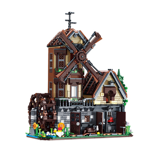 1436 pièces de mini blocs de construction, modèle réaliste de ferme avec lumières, jouet créatif, cadeau pour les enfants de 6 ans et plus - Product Image 1