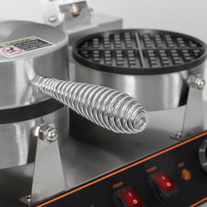 <span class=keywords><strong>Gaufrier</strong></span> belge électrique antiadhésif <span class=keywords><strong>professionnel</strong></span> en acier inoxydable commercial Double tête nouvel état pour les hôtels - Product Image 5