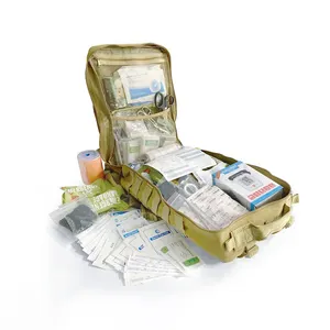 Manufacture Custom Emergency Medical Treat Survival Kit Backpack With Food In Metal Tin Bulk