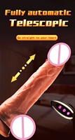 Beliebter Kabelloser Ferngesteuerter Heizender Teleskop-Dildo Vibratoren Penis Weibliche Masturbation Erwachsenen-Sexspielzeug