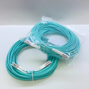 Cable de Fibra Óptica con Cubierta LSZH, 20 Metros de Longitud, Multimodo, LC a LC, Cable de Conexión de Fibra Óptica OM3 de Doble Núcleo para Redes de Fibra - Product Image 3