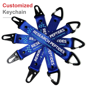 Portachiavi a Moschettone Personalizzabili con Logo, in Poliestere Intrecciato Ecologico e Durevole, Accessori con Cinghia Stampata - Product Image 1