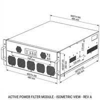 Caja de Distribución Eléctrica Modular de 250kVAR 400V, Material ABS, 3 Niveles IGBT, IP54, Certificación RoHS, Compensación de Energía Reactiva