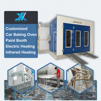 Four de séchage automobile JX avec ventilateurs d'air de 4 kW et 7,5 kW pour cabine de peinture