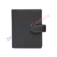 Carpeta de planificador A6 personal personalizada, cubierta de cuaderno de cuero PU, carpeta de presupuesto de dinero de 6 anillos con sobres de efectivo, Diamante acolchado Lila