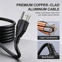 Multiprise parasurtenseur US, prises AC multiples avec ports USB-A et Type-C, cordon de 2 m, prise de bureau pour la maison et le bureau