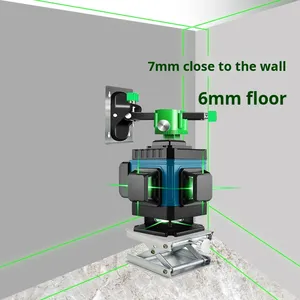 12/8/16 Lines Wall &amp; Floor Leveling Infrared <strong>Green</strong> <strong>Laser</strong> Level Outdoor Strong Light High Precision - Product Image 2