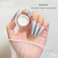 Poudre de pigment chromée de luxe pour nail art, effet miroir magique holographique
