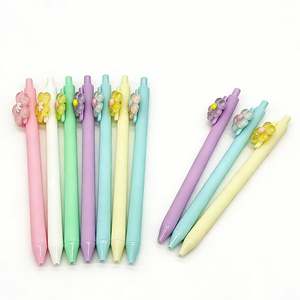 Bolígrafo con Diseño de Flor y Clip, Estilo Caricatura, Colorido y Moderno - Product Image 2