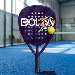 Raquette de padel en fibre de carbone 38 mm, face plate, légère, durable, perforée, pour l'entraînement et le jeu en extérieur - Product Image 3