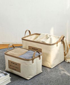 Bathliving Room Storage Foldable Fabric Basket Modern Bedroom Home Furniture - Product Image 1