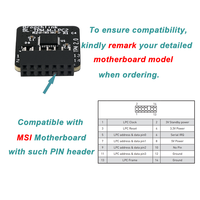 Module de plateforme sécurisée MSI BL-TPM-M-LPC2 14-1 broches SLB9665 TPM2.0 MSI MS-4136, module TPM 2.0 MSI LPC pour PC, mise à niveau WIN11, tests