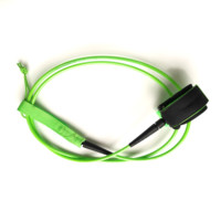 Laisse de surf droite en PVC personnalisée SR Surf avec logo, laisse de surf en uréthane résistante, corde de jambe, laisse de surf