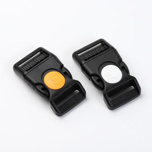 Hebilla de Cierre Automático Jiuyuan de 25 mm, Negra con Plástico Amarillo y Blanco, para Bolsos, Cinturones, Accesorios de Equipaje - Product Image 1