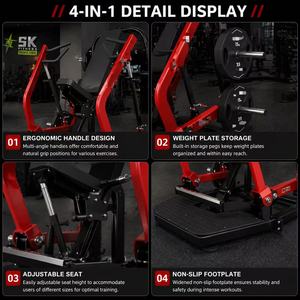 Máquina de Press de Pecho Declinado Comercial SK, Equipo Profesional de Fuerza con Carga de Placas para Desarrollo Muscular Pectoral Inferior - Product Image 4