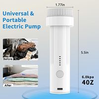 Pompe à vide électrique de voyage pour sacs de conservation sous vide |   Pompe à air de voyage avec chargement USB-C, scelleuse sous vide portable pour vêtements