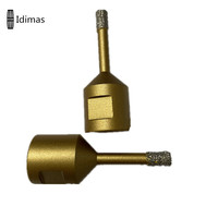 Forets diamantés brasés sous vide Idimas M14 pour carrelage dur et maçonnerie avec garantie de 3 ans