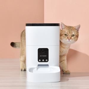 Distributeur automatique <span class=keywords><strong>de</strong></span> nourriture pour chats adultes et <span class=keywords><strong>chatons</strong></span>, 6L, programmable, silencieux, anti-étouffement, facile à nettoyer, sans BPA, en plastique - Product Image 1