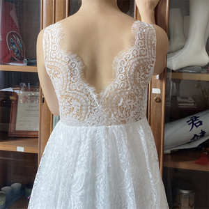<span class=keywords><strong>Robe</strong></span> pour enfants <span class=keywords><strong>robe</strong></span> de princesse jupe en dentelle dos nu pour fille robes de mariée subtiles à la mode de petite fille de fleur - Product Image 5