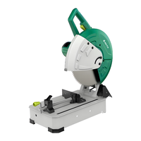 Scie à découper à froid industrielle 14 pouces, 2300W, haute puissance, pour barres d'acier, capacité de coupe de 120 mm, machine à scier le métal portable