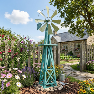 Heavy Duty Metal Wind Mill <strong>Weather</strong> <strong>Vane</strong> for Garden Decoration - Product Image 5