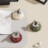 Timer Dapur Magnetik Manual, Jam Alarm Hitung Mundur Digital, Timer Mekanik untuk Memasak, Stopwatch untuk Belajar, Memasak, dan Mandi