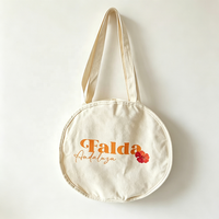 Sac fourre-tout rond en toile rouge vintage à l'effigie des lèvres françaises, imprimé sur mesure, réutilisable, en coton, sac à bandoulière, vente en gros, OEM, imprimé UV tendance