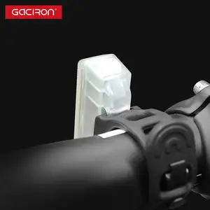 Gaciron-miniluces led para bicicleta, luces delanteras de 20 lúmenes, transparentes, resistentes al agua, con usb