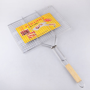 Juhambo Bbq <b>Grill</b> <b>Mesh</b> 43x30x73cm Long Handle Durable Outdoor Camping Grilling Tool - Product Image 5