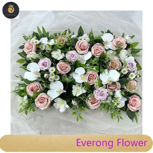 EV16 J2人造白绿蝴蝶兰花花墙蝴蝶玫瑰波兰野菊花组合