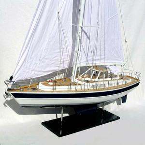 Hallberg rassy 62เรือโมเดลไม้ที่ทำด้วยมือในเวียดนามสไตล์ทะเล Gia nhien จำกัดของขวัญทางธุรกิจ - Product Image 1